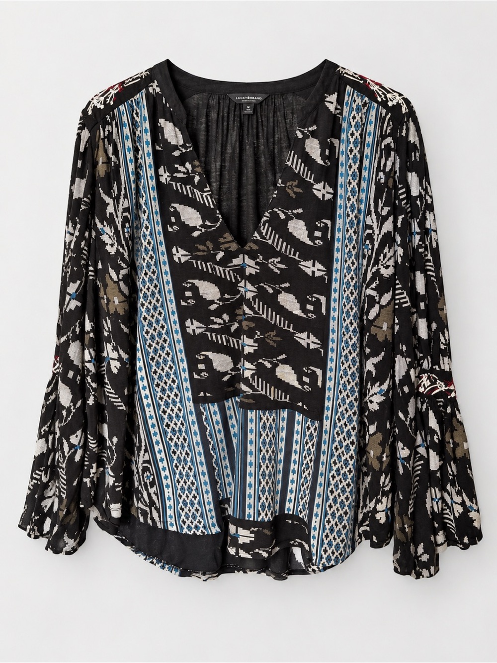 Lucky Brand Boho Peasant Blouse – Medium